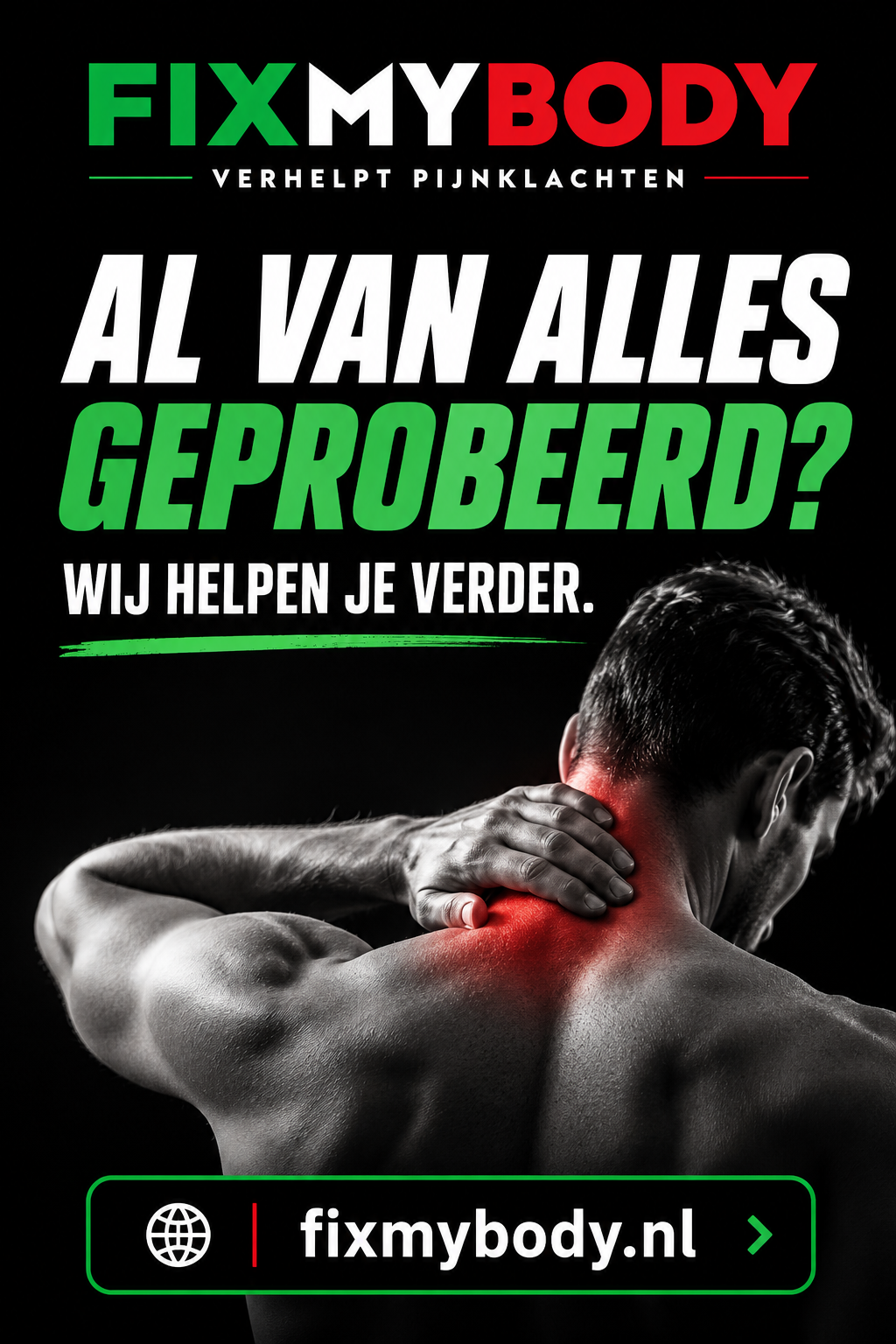 Al van alles geprobeerd tegen pijnklachten? FIXMYBODY helpt je verder.
