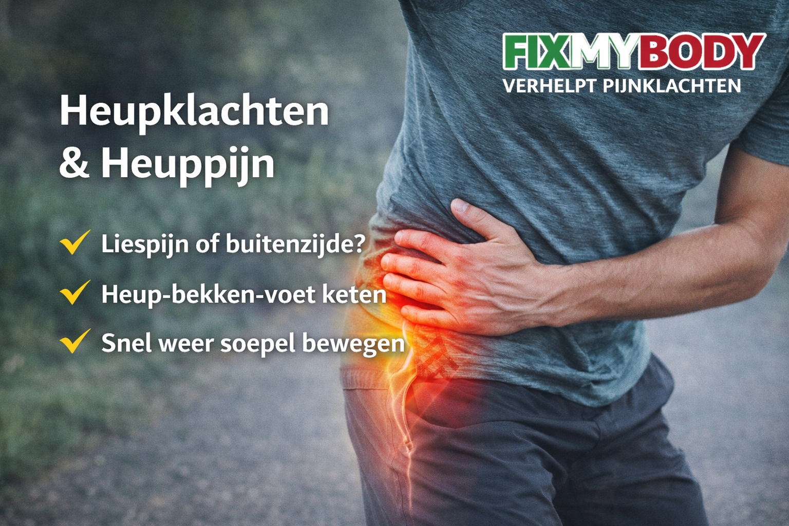 Heupklachten en liespijn Fixmybody