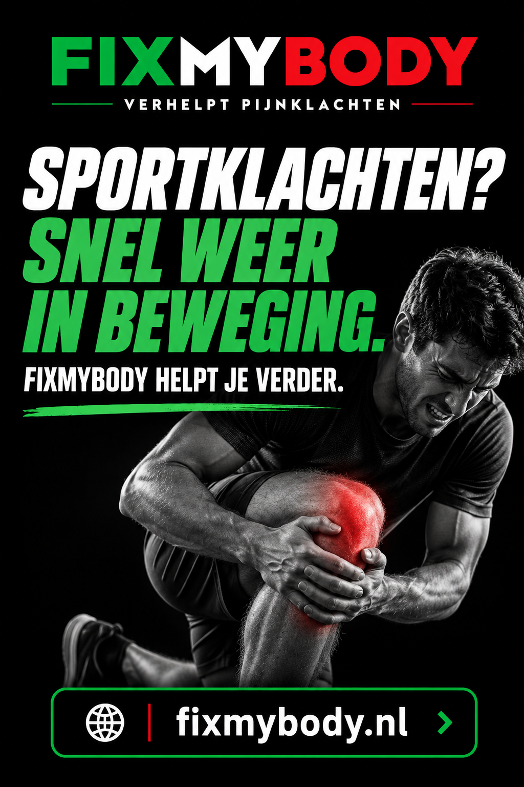 Sportklachten? FIXMYBODY helpt sporters weer in beweging.